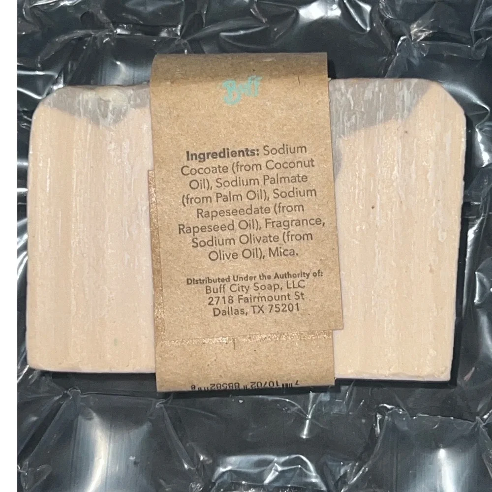 Buff City Soap Coconut Bar Soap Unisex 5.5 oz Cream New Plant Based Handcrafted